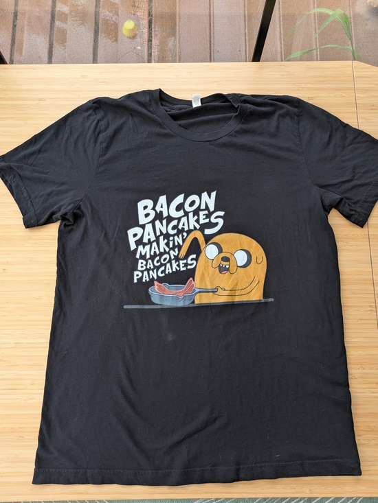 Bella Canvas Other - Black 'Bacon Pancakes' Graphic Tee